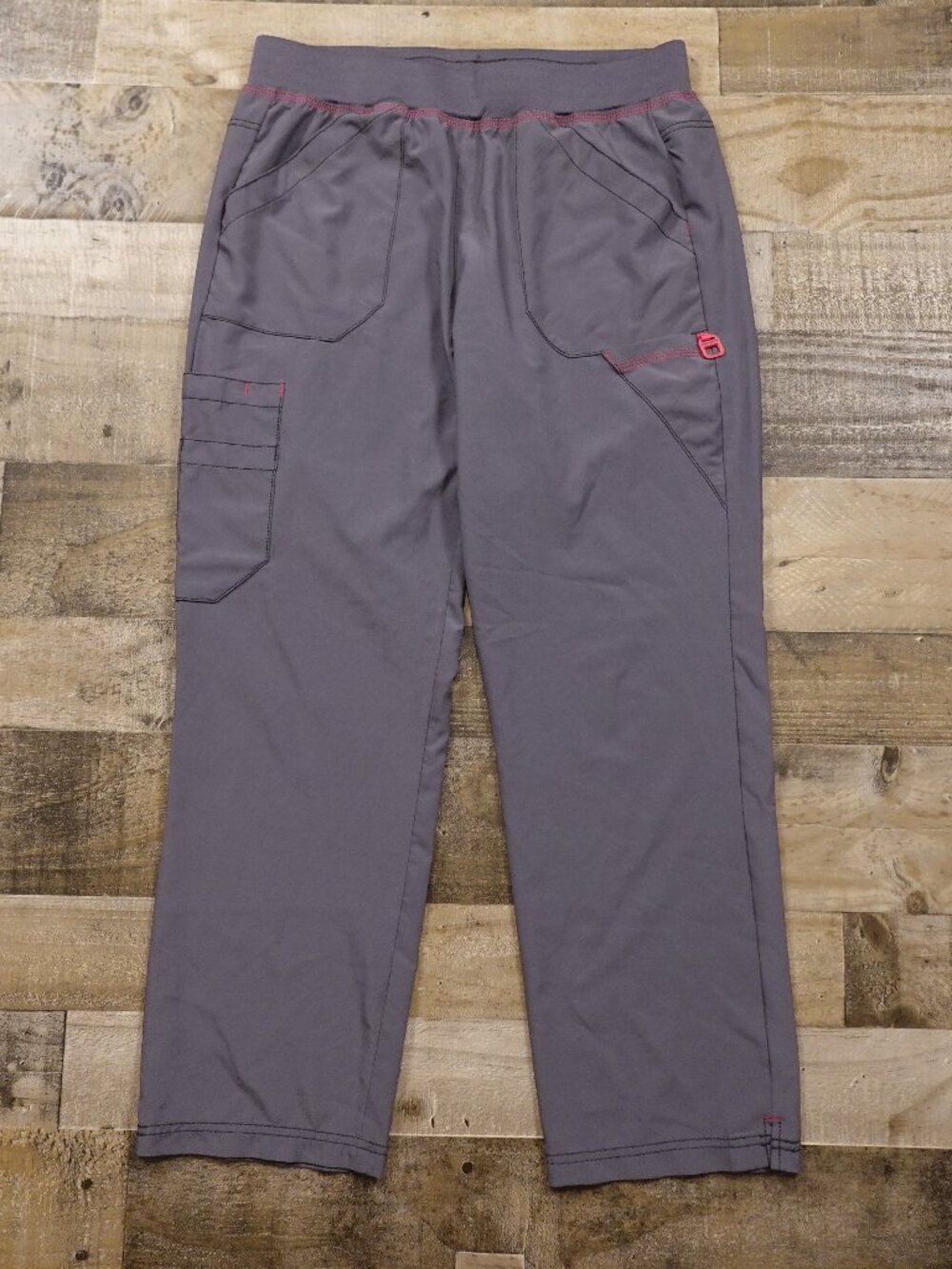 Carhartt Force Utility Scrub Pants Women's Petite Large Gray Stretch‎ Cargo